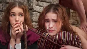 Hermione baisée brutalement sans lubrifiant - Cosplay HP