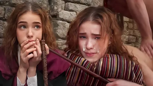 Hermione baisée brutalement sans lubrifiant - Cosplay HP